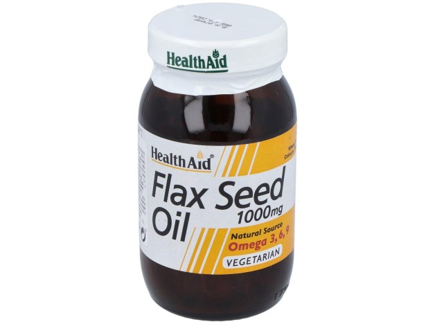 Aceite De Linaza Flaxseed Oil 60Cap. Health Aid