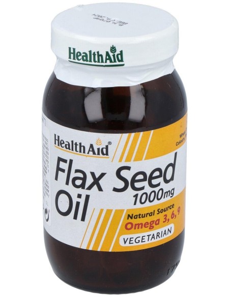 Aceite De Linaza Flaxseed Oil 60Cap. Health Aid