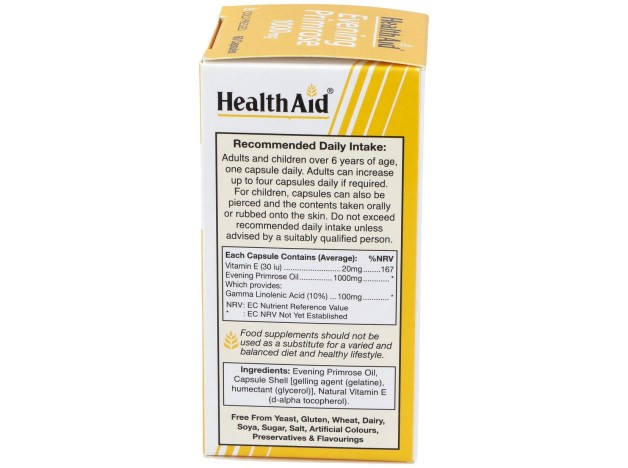 Aceite De Onagra 1.000Mg. 60Cap. Health Aid