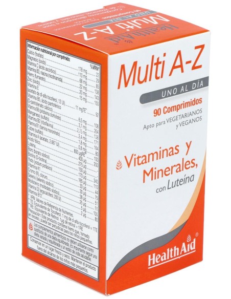 Multivit %26 Minerals A To Z 90Comp. Health Aid