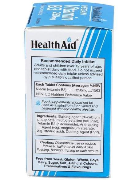 Healthaid Vitamina B3 (Niacinamida) 250Mg 90Comp