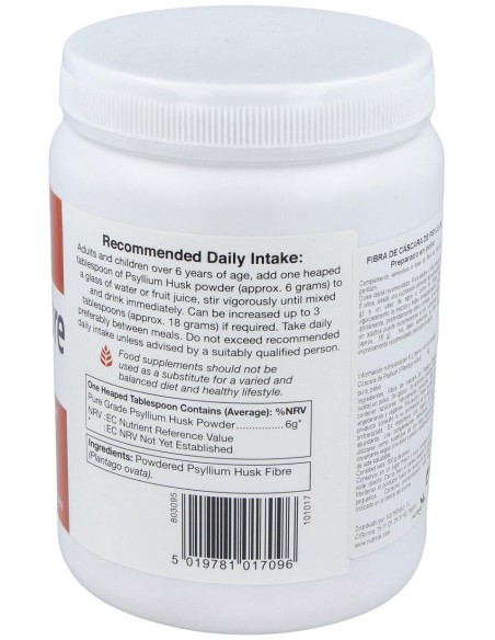 Fibra De Cascara Psyllium 300Gr. Health Aid
