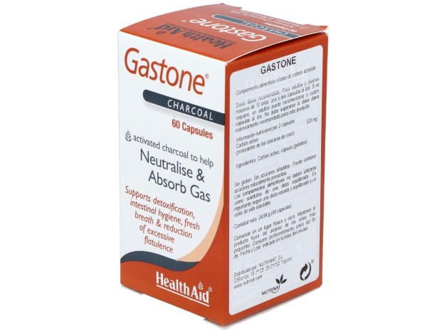 Gastone (Carbon Puro) 260Mg. 60Cap. Health Aid
