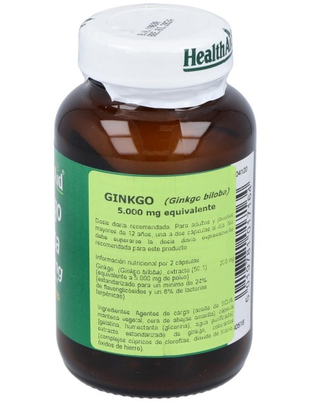 Ginkgo Hoja Ext.Estand. 30Cap. Health Aid