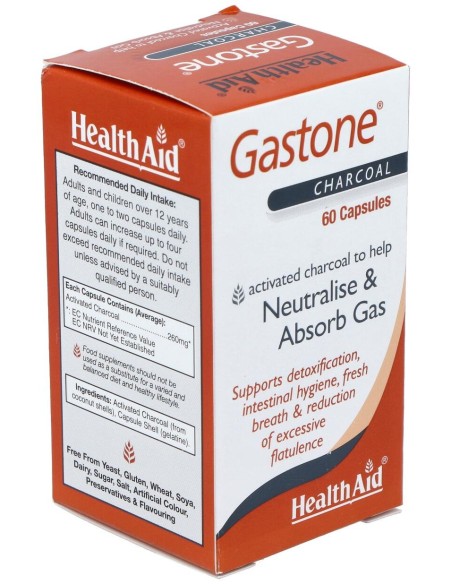Gastone (Carbon Puro) 260Mg. 60Cap. Health Aid