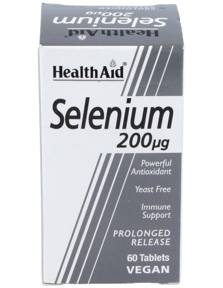 Healthaid Selenio 200 Gr 60 Comprimidos