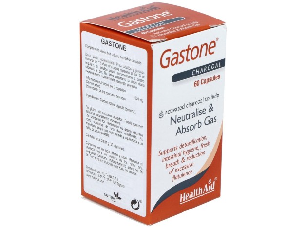 Gastone (Carbon Puro) 260Mg. 60Cap. Health Aid