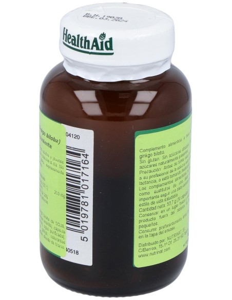 Ginkgo Hoja Ext.Estand. 30Cap. Health Aid