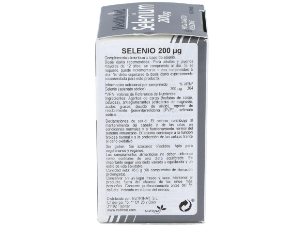Healthaid Selenio 200 Gr 60 Comprimidos