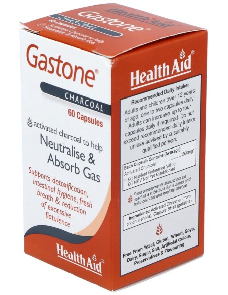 Gastone (Carbon Puro) 260Mg. 60Cap. Health Aid