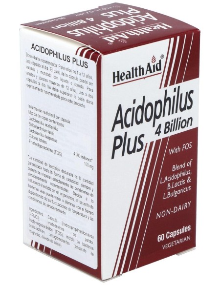 Acidophilus Plus 4 Billion 60Cap. Health Aid