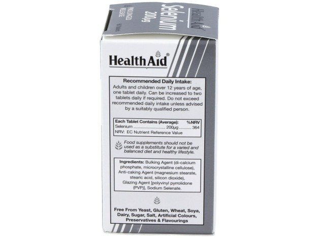 Healthaid Selenio 200 Gr 60 Comprimidos