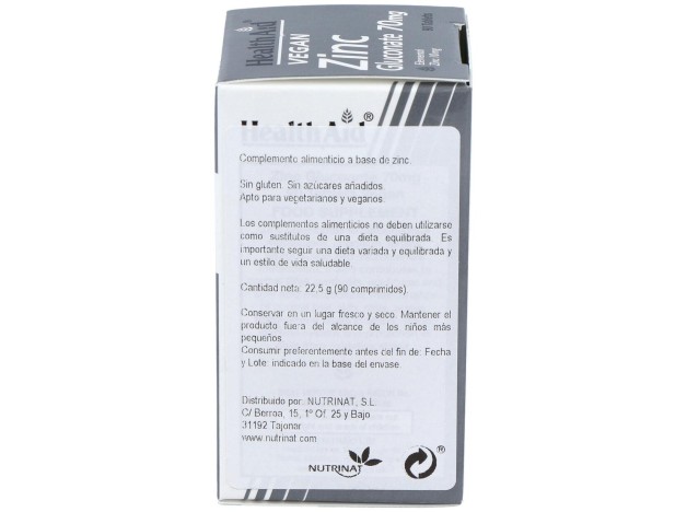 Healthaid Gluconato De Zinc 70 Mg 90 Comprimidos