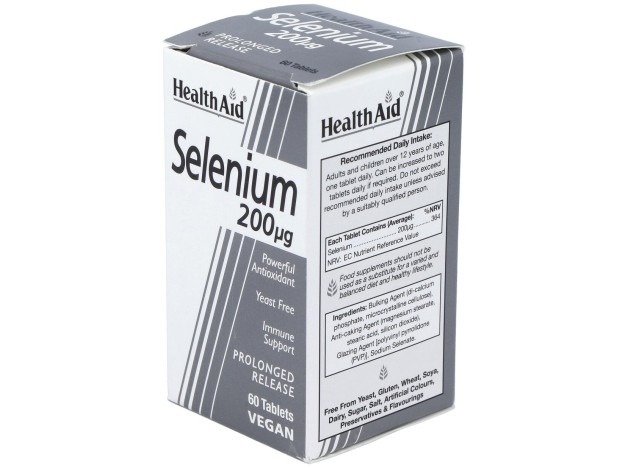 Healthaid Selenio 200 Gr 60 Comprimidos