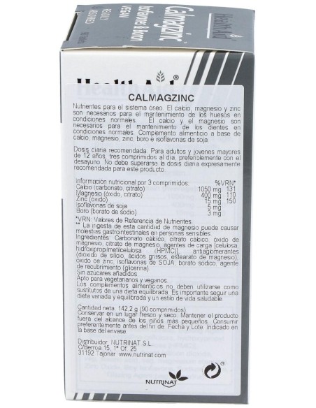 Health Aid Calmagzinc 90 Comprimidos