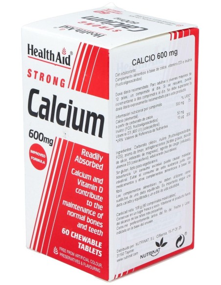 Calcio 600Mg. 60Comp. Health Aid