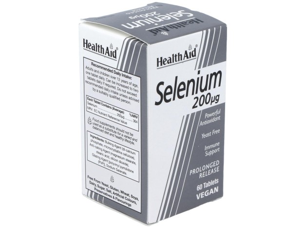Healthaid Selenio 200 Gr 60 Comprimidos