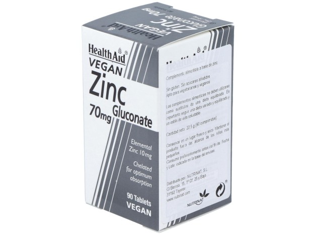 Healthaid Gluconato De Zinc 70 Mg 90 Comprimidos