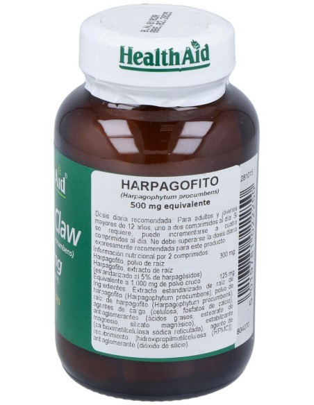 Healthaid Harpagofito Harpagophytum Procumbens 500Mg 60Caps