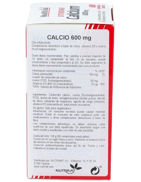 Calcio 600Mg. 60Comp. Health Aid