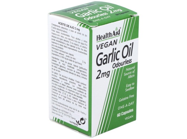 Aceite De Ajo (Garlic Oil) 2Mg. 60Cap. Health Aid