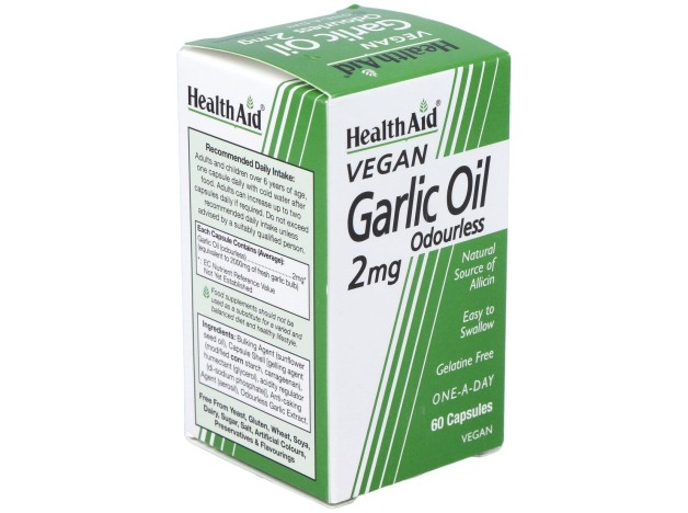 Aceite De Ajo (Garlic Oil) 2Mg. 60Cap. Health Aid