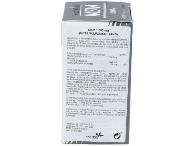 Msm Metilsulfonilmetano 1000Mg. 90Comp.