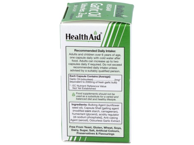 Aceite De Ajo (Garlic Oil) 2Mg. 60Cap. Health Aid