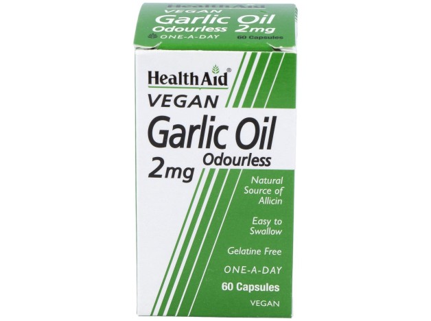 Aceite De Ajo (Garlic Oil) 2Mg. 60Cap. Health Aid