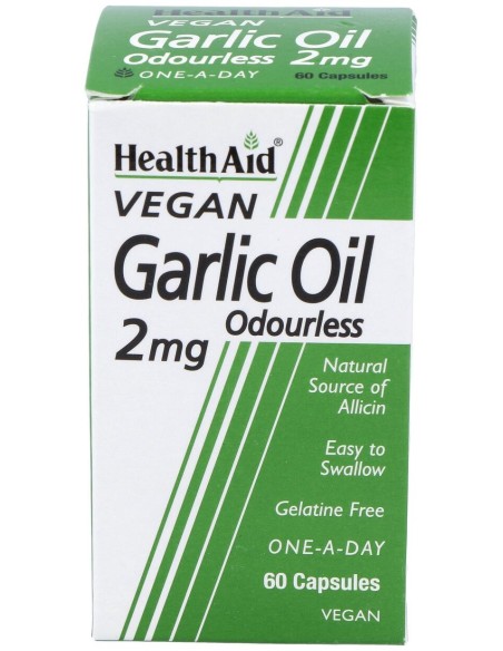 Aceite De Ajo (Garlic Oil) 2Mg. 60Cap. Health Aid