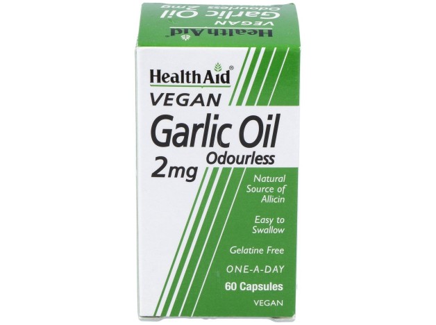 Aceite De Ajo (Garlic Oil) 2Mg. 60Cap. Health Aid