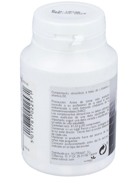 Healthaid L-Tirosina 550Mg 60 Tabletas