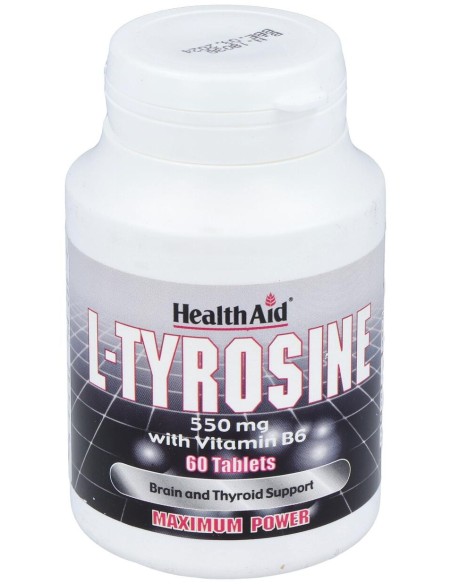 Healthaid L-Tirosina 550Mg 60 Tabletas