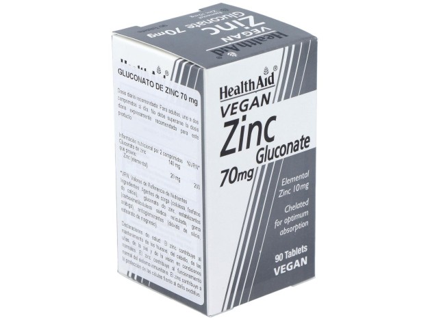 Healthaid Gluconato De Zinc 70 Mg 90 Comprimidos