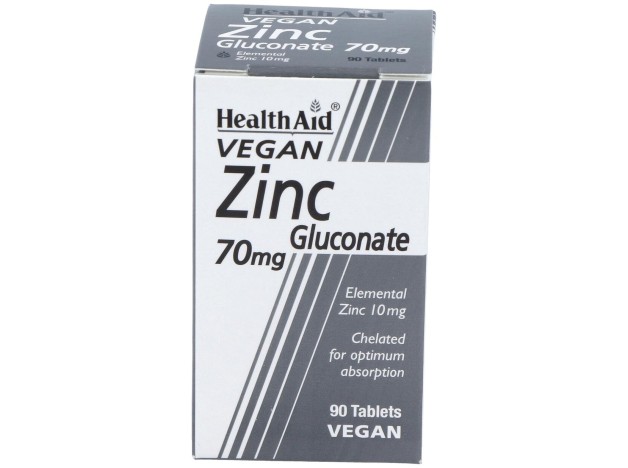 Healthaid Gluconato De Zinc 70 Mg 90 Comprimidos