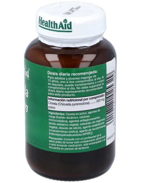 Chlorella 550Mg. 60Comp. Health Aid