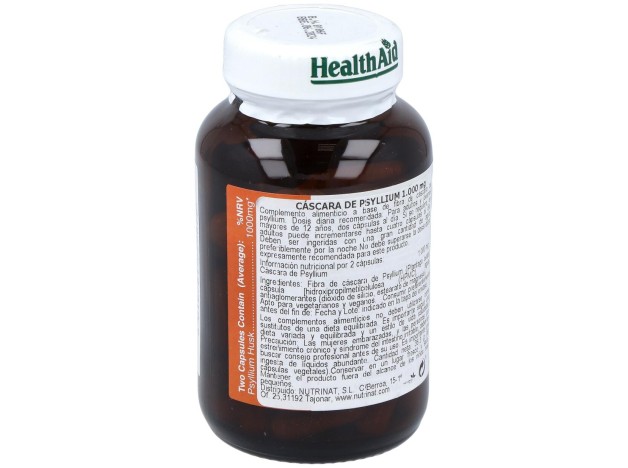 Fibra De Cascara Psyllium 60Comp. Health Aid