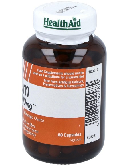 Fibra De Cascara Psyllium 60Comp. Health Aid