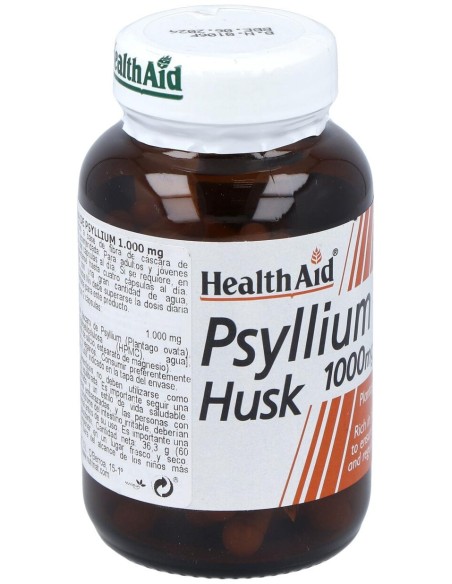 Fibra De Cascara Psyllium 60Comp. Health Aid