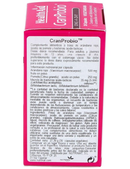 Cranprobio 30Vcap. Health Aid