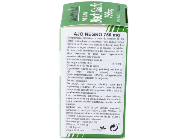 Ajo Negro (Rico En S-Alilcisteina) 30Vcap. Health