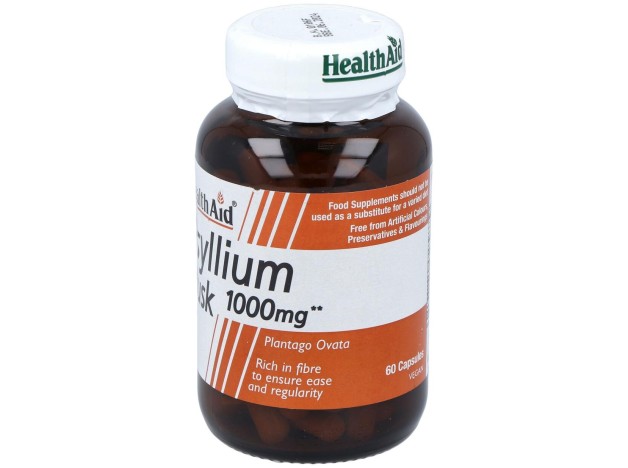 Fibra De Cascara Psyllium 60Comp. Health Aid