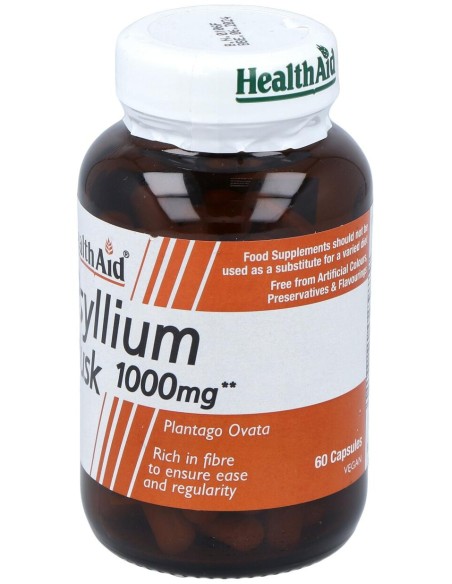 Fibra De Cascara Psyllium 60Comp. Health Aid