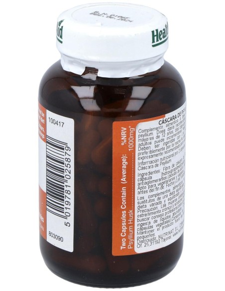 Fibra De Cascara Psyllium 60Comp. Health Aid