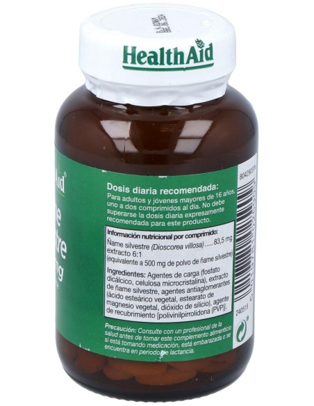 Ñame Silvestre (Wild Yam) 60Comp. Health Aid