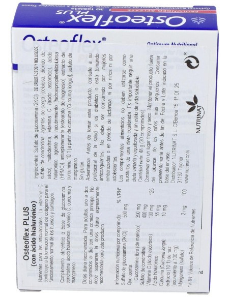 Osteoflex Plus Con Ac.Hialuronico 30Comp.