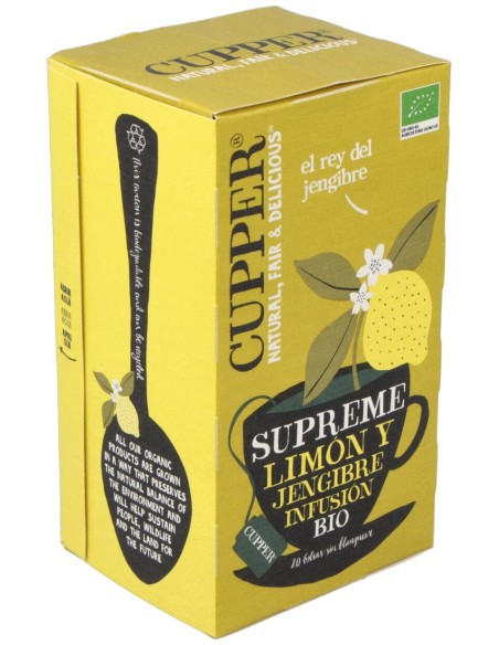 Limon Y Jengibre Infusion 20 Bolsitas.Bio