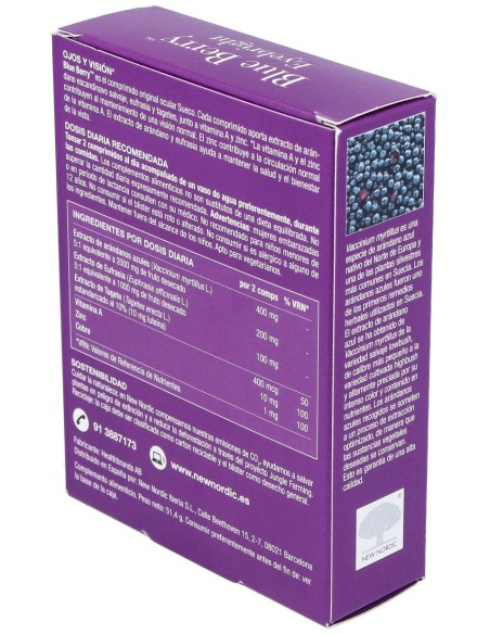 New Nordic Blue Berry Eyebright 60Comp