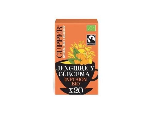 Cupper Infusion De Jengibre Y Curcuma Bio 20Uds