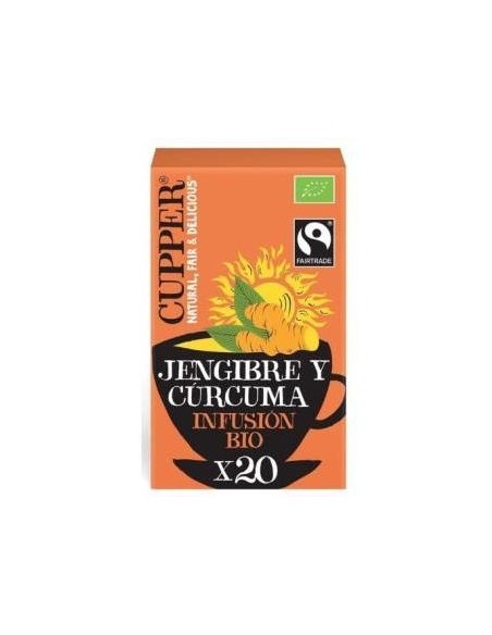 Cupper Infusion De Jengibre Y Curcuma Bio 20Uds